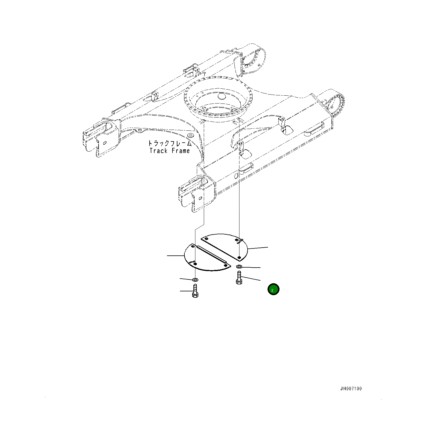 Крышка 20Y9732230 Komatsu