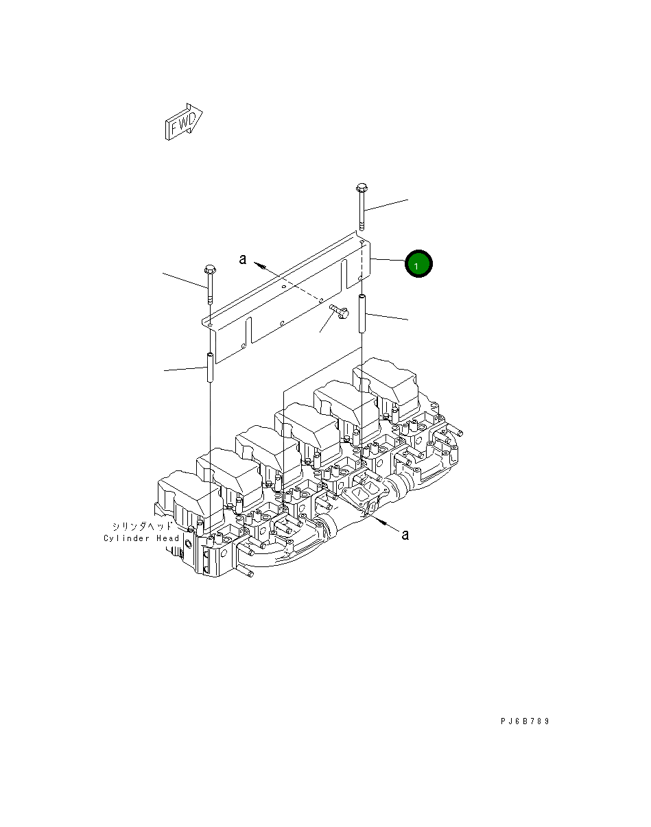 Крышка 6218-11-9810 Komatsu
