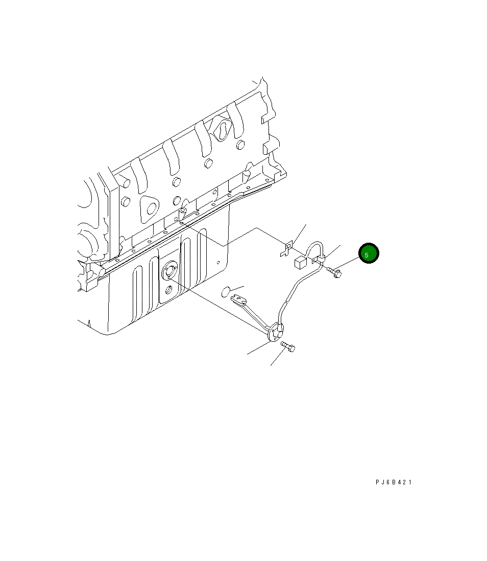Болт 6216-74-6180  Komatsu
