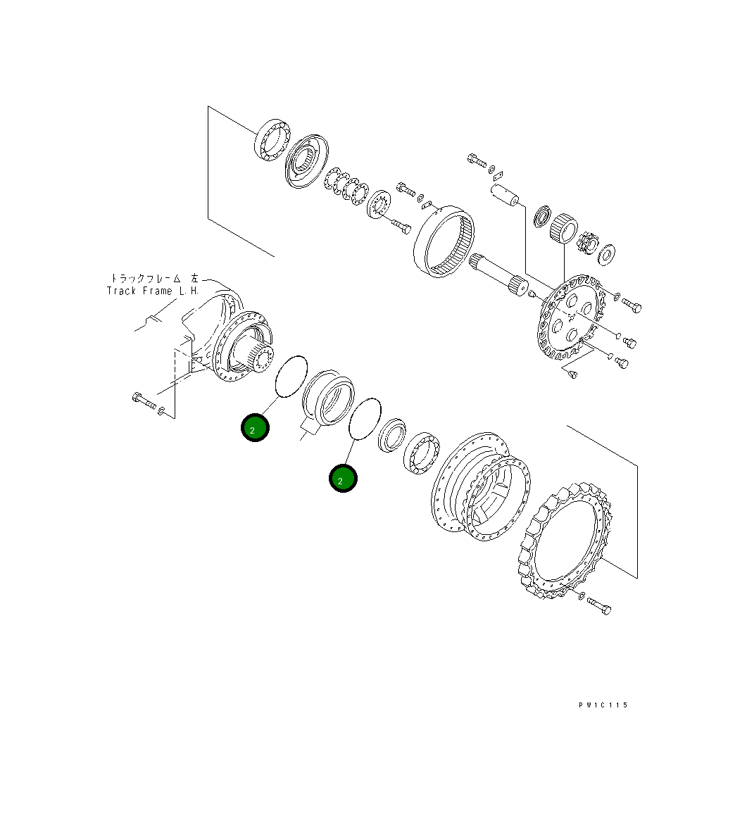 Кольцо уплотнительное (O-Ring) 198-27-12140 Komatsu