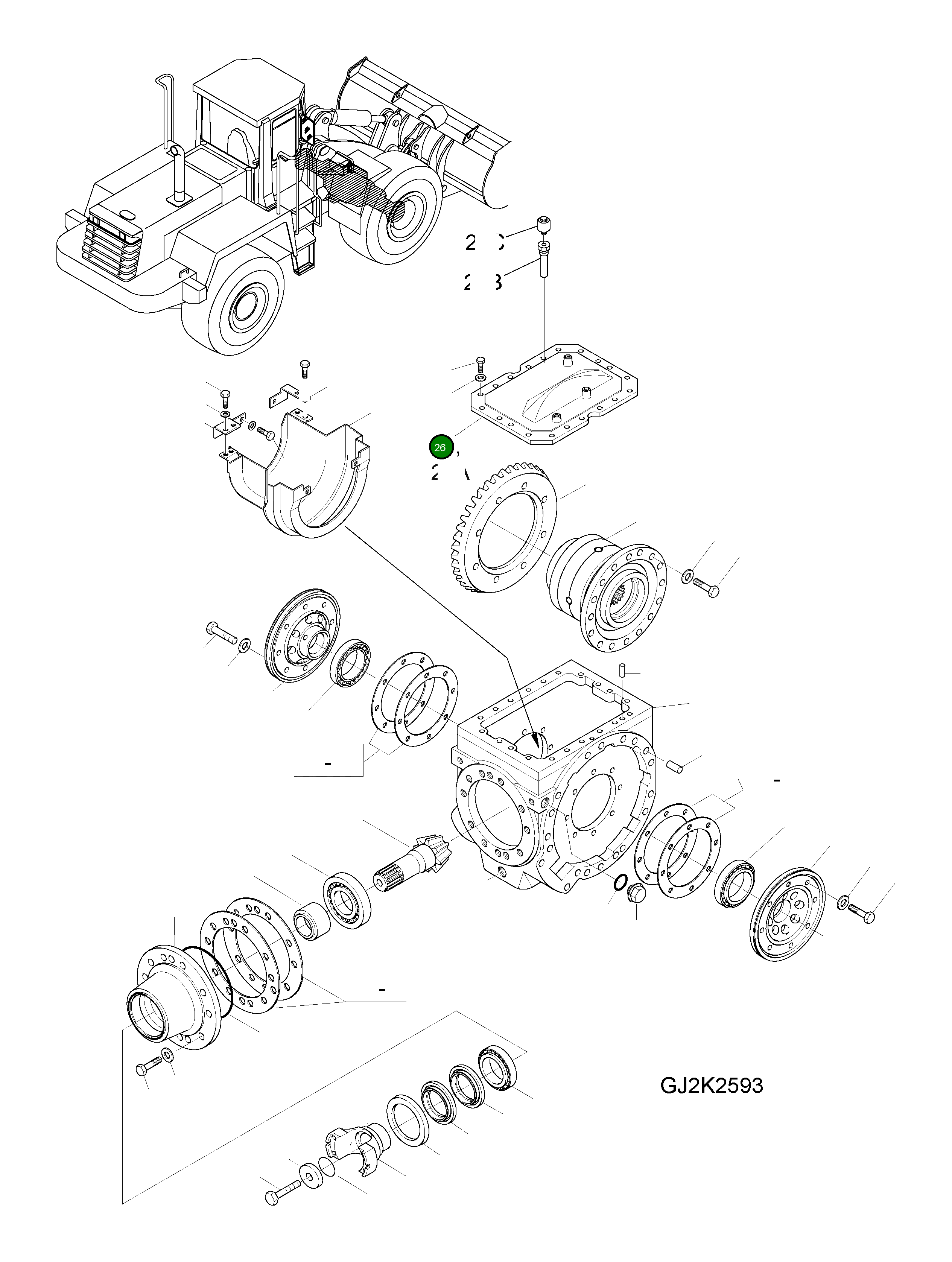Крышка 421-22-33351 Komatsu