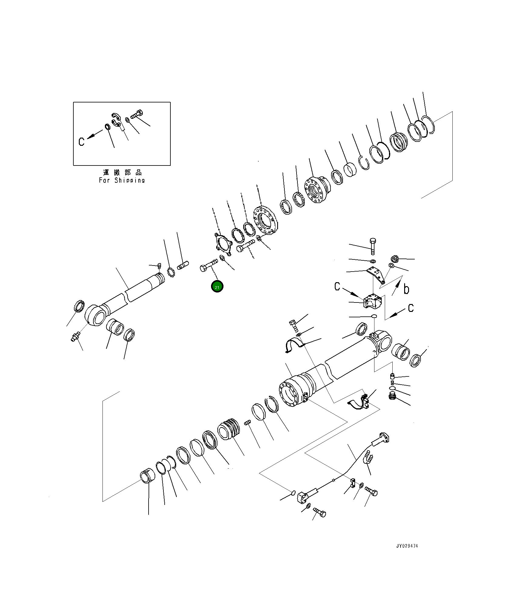 Болт 01010-82015 Komatsu