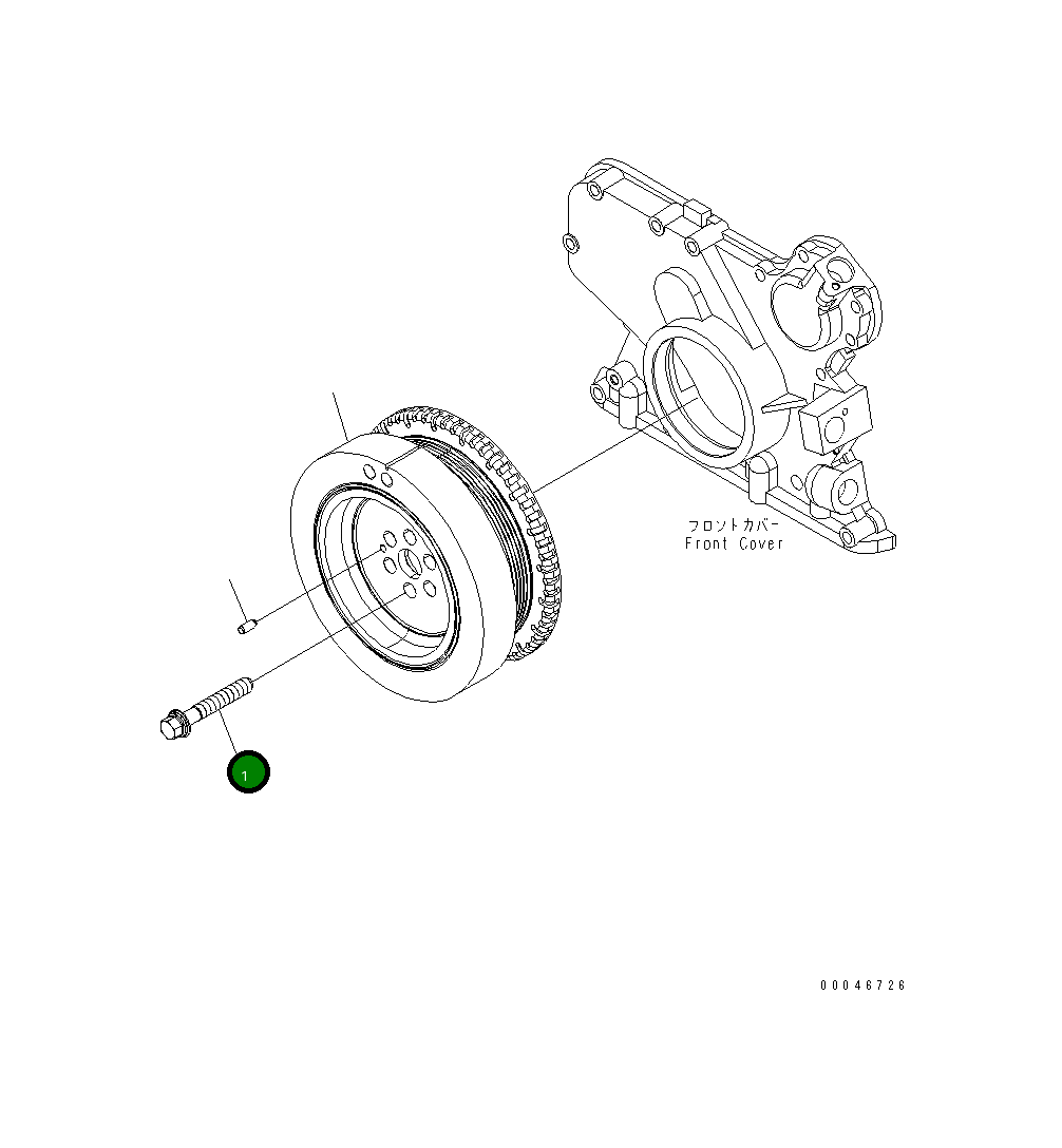 Болт 6754-31-8120 Komatsu