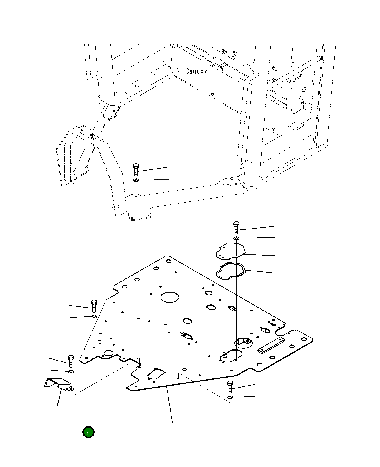 Крышка 23B-54-85110 Komatsu