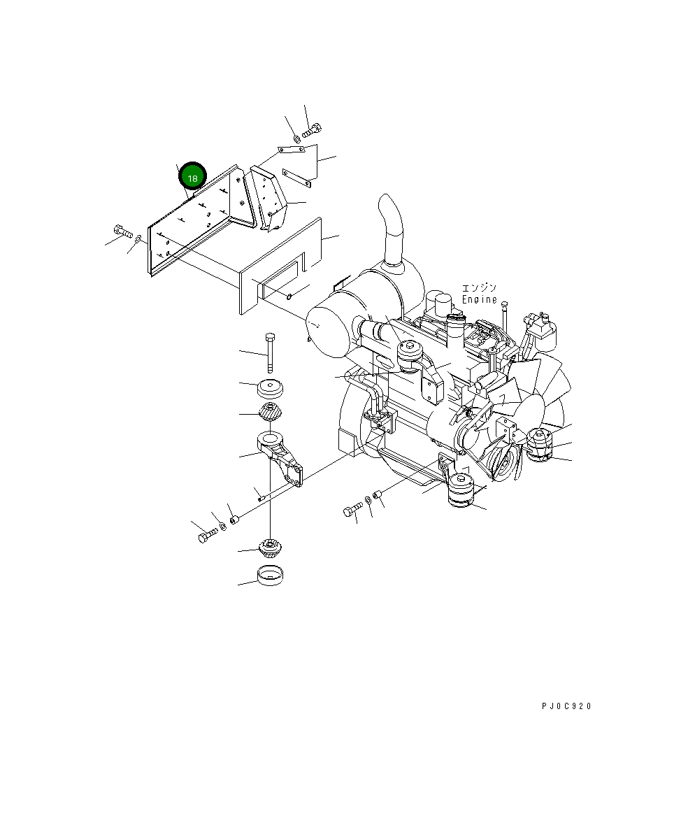 Крышка 21W-01-41310 Komatsu