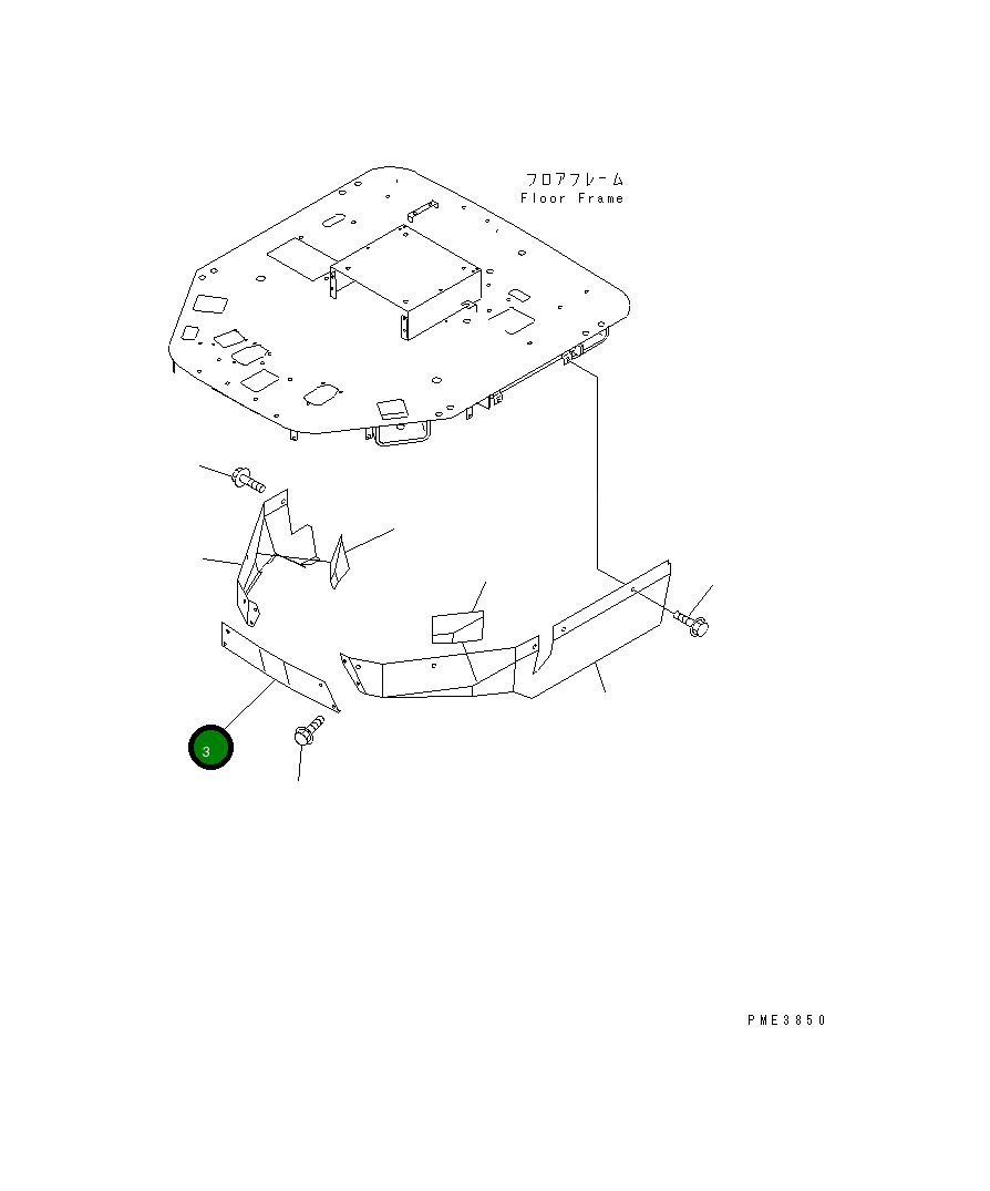 Крышка 425-54-24240 Komatsu