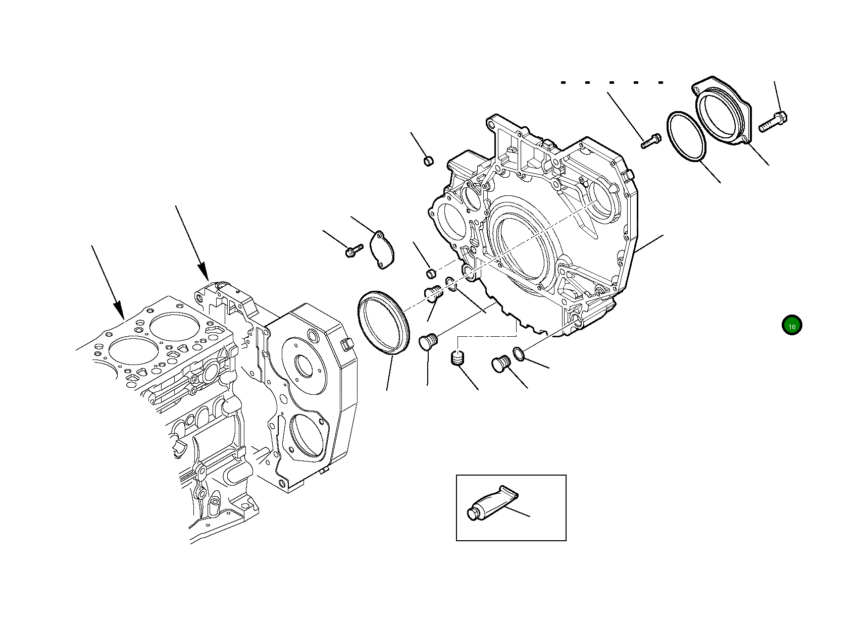 Болт EA16673635 Komatsu