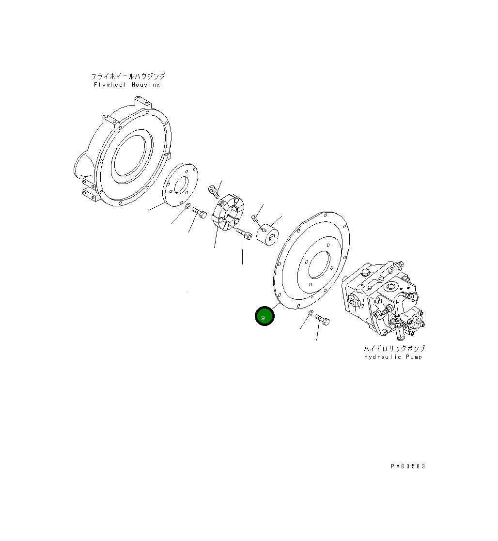 Крышка 20P-01-81221 Komatsu