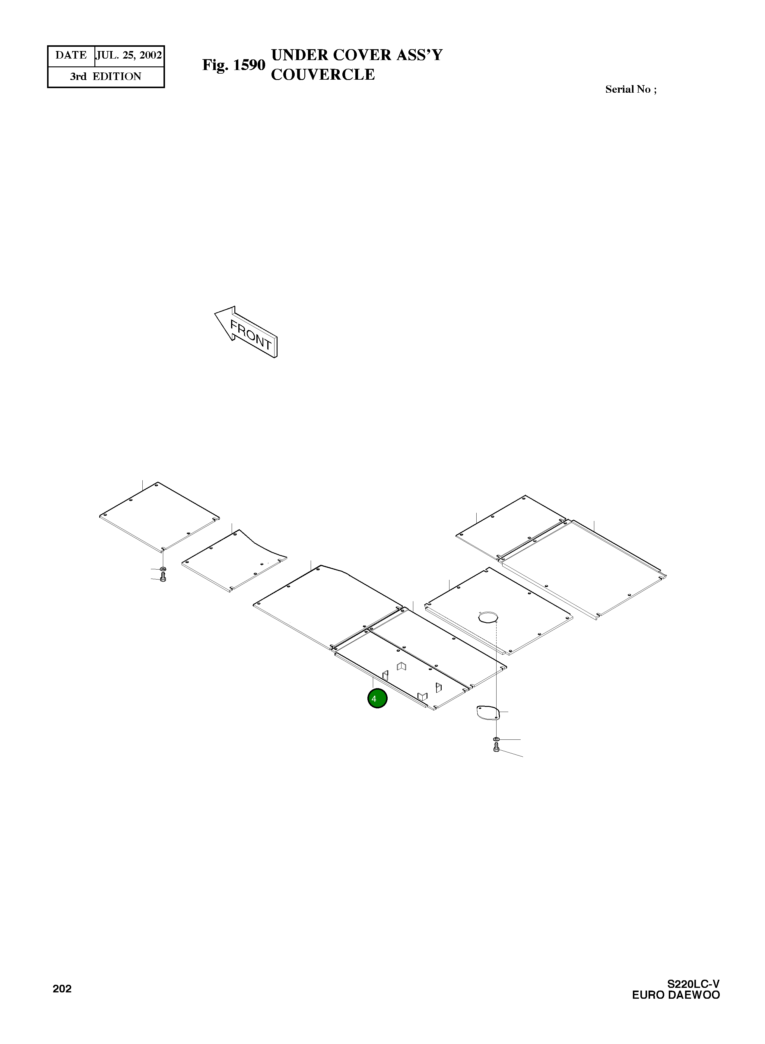 Крышка 2621-3865 Komatsu