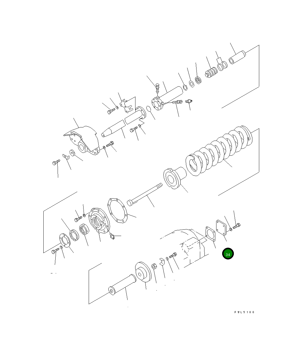 Крышка 154-30-44190  Komatsu