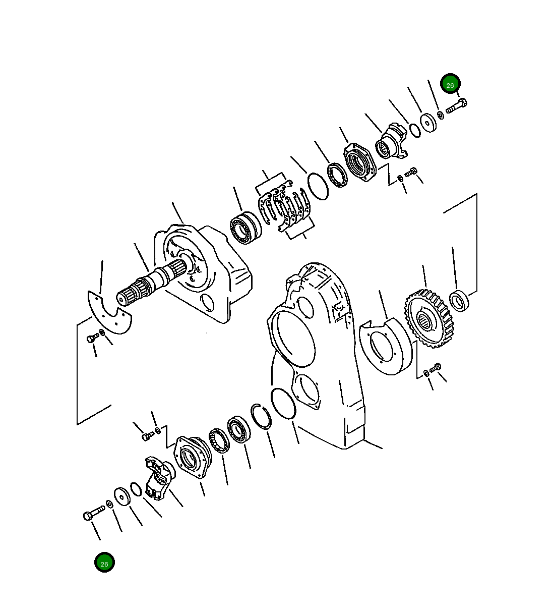 Болт 01050-82095  Komatsu