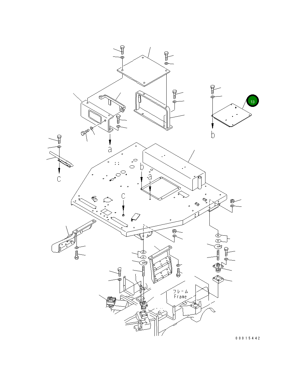 Крышка 23F-54-21160 Komatsu