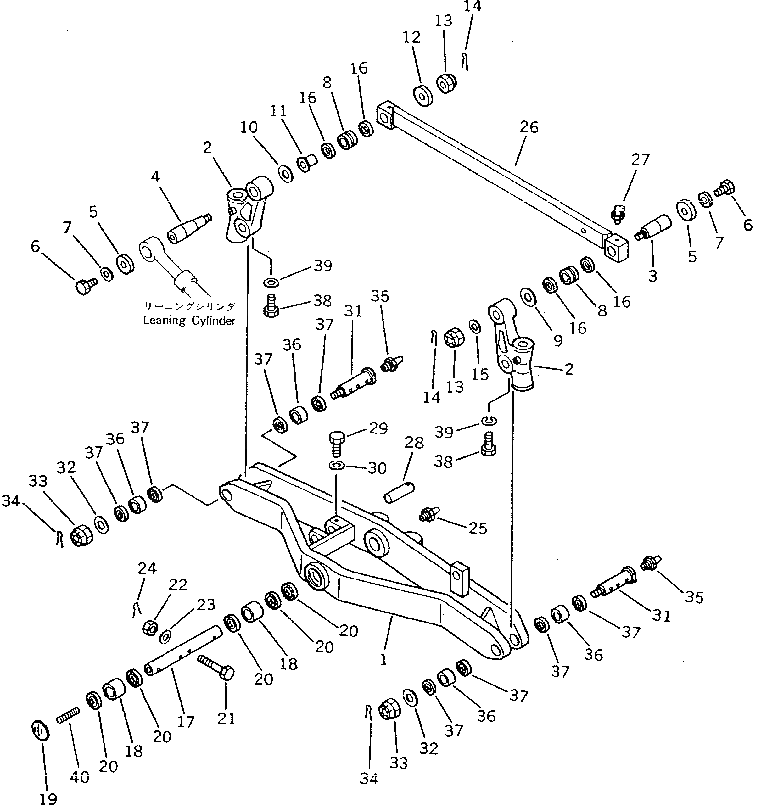 Болт 23A-27-11650  Komatsu