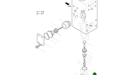 Кольцо уплотнительное (O-Ring) AS568-125 Komatsu