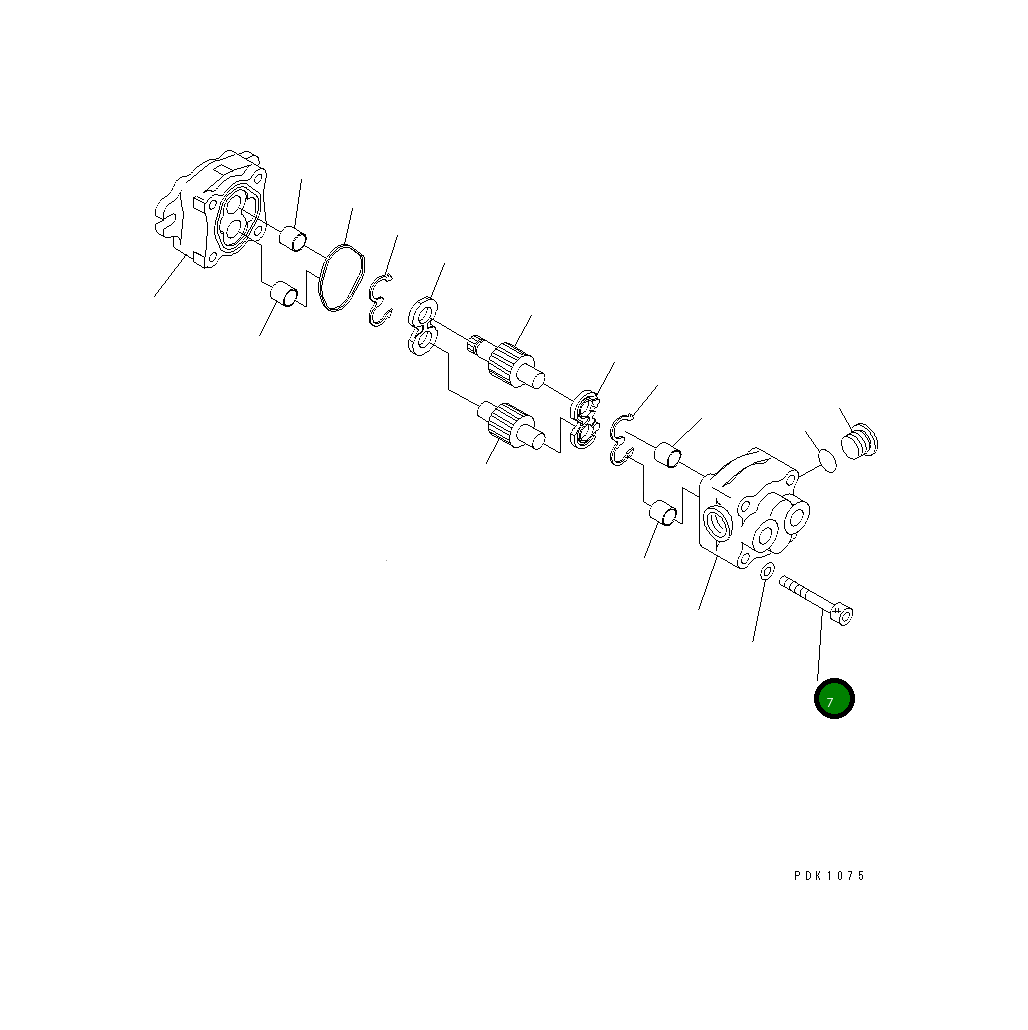 Болт 705-44-80760 Komatsu