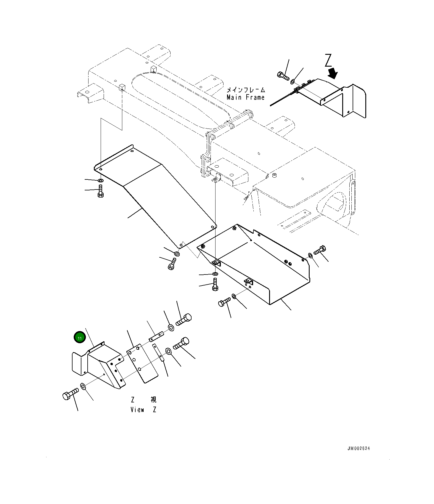 Крышка 561-89-88310 Komatsu