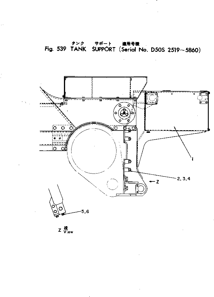 Болт 01000-32455  Komatsu