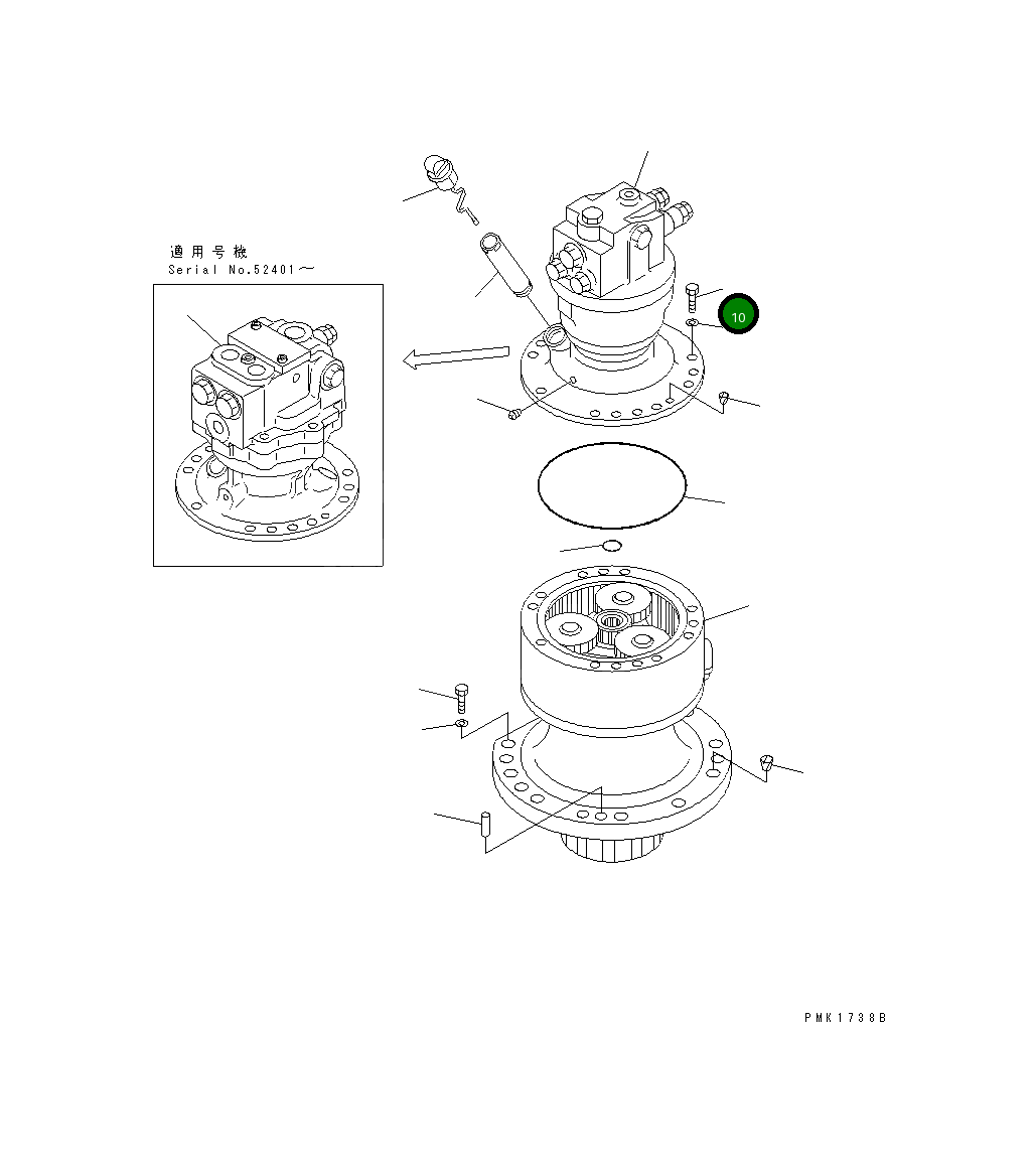 Болт 01011-51230 Komatsu