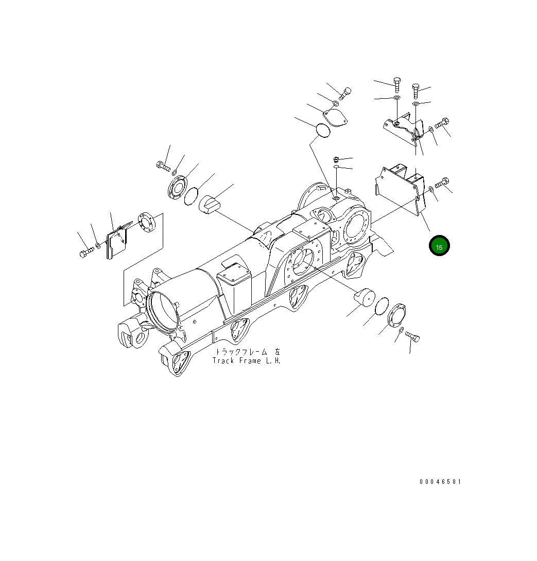 Крышка 195-30-69331 Komatsu