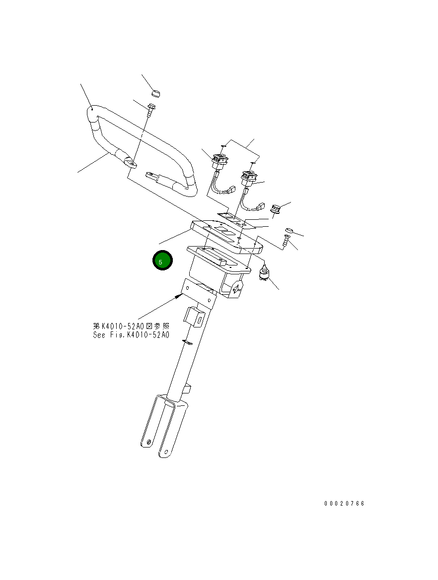 Крышка 427-06-21131  Komatsu