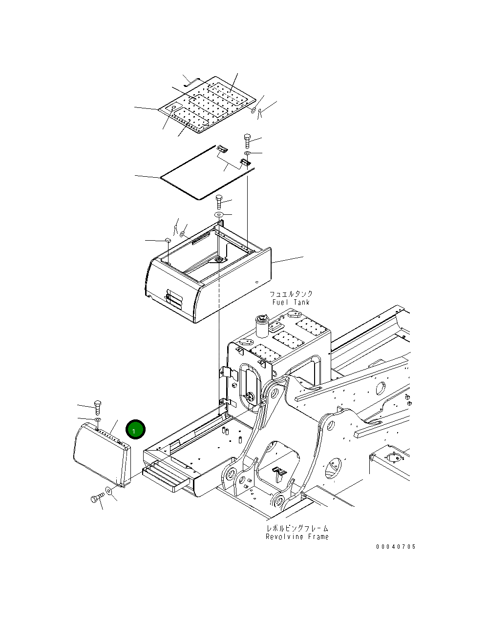Крышка 20Y-54-78642 Komatsu
