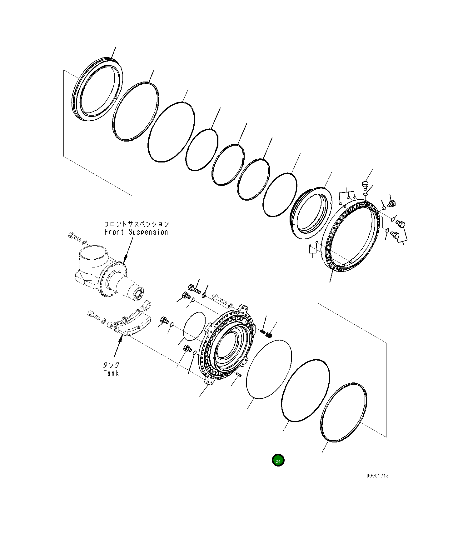 Кольцо 561-34-71580 Komatsu