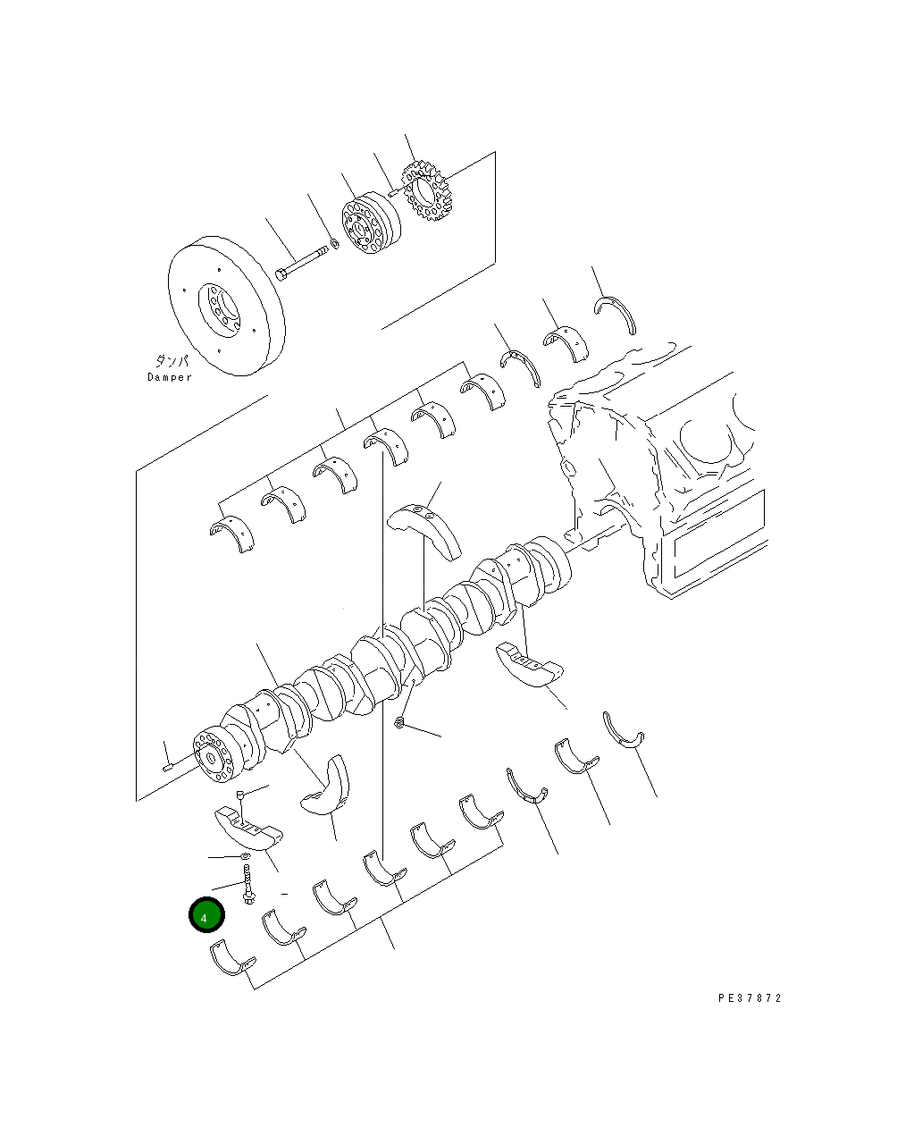 Болт 6164-31-1270 Komatsu