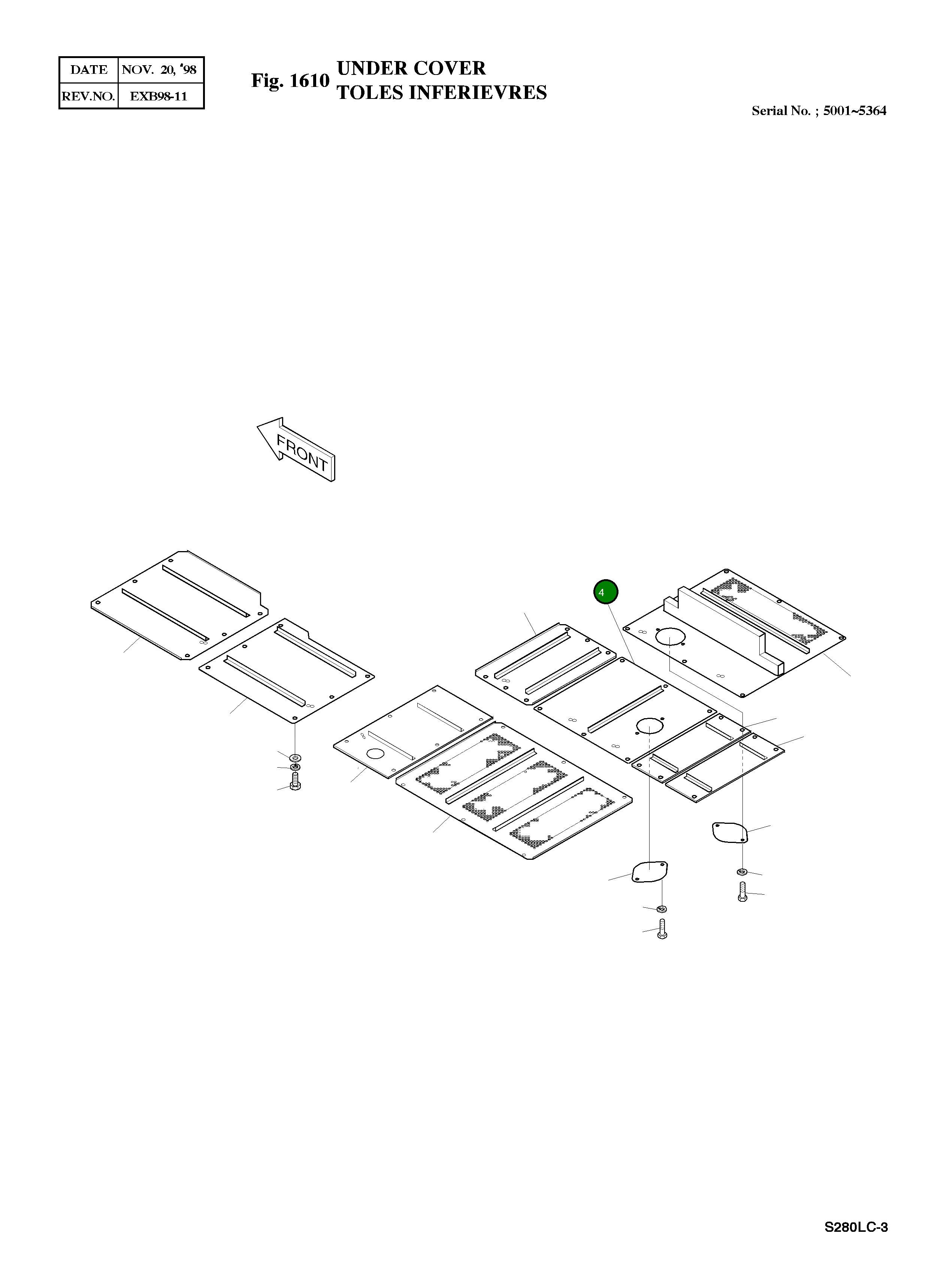 Крышка 2621-2412C Komatsu