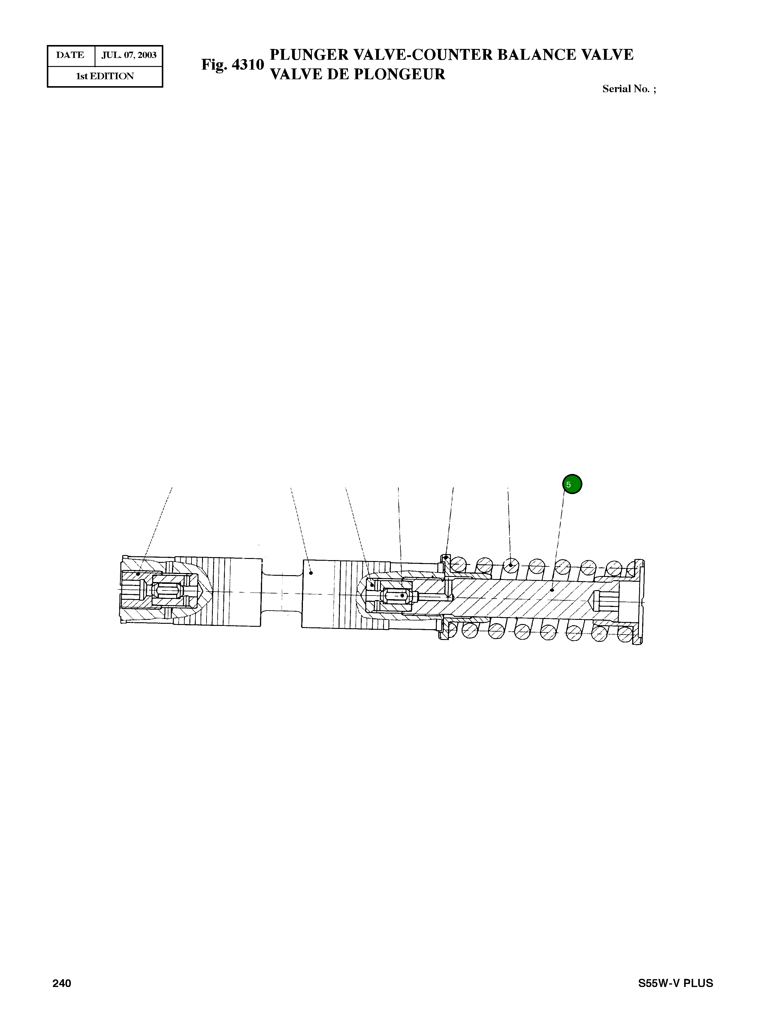 Болт 02042808  Komatsu