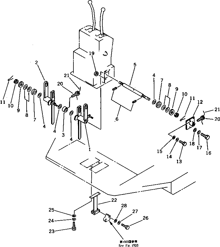 Болт 01090-50825  Komatsu