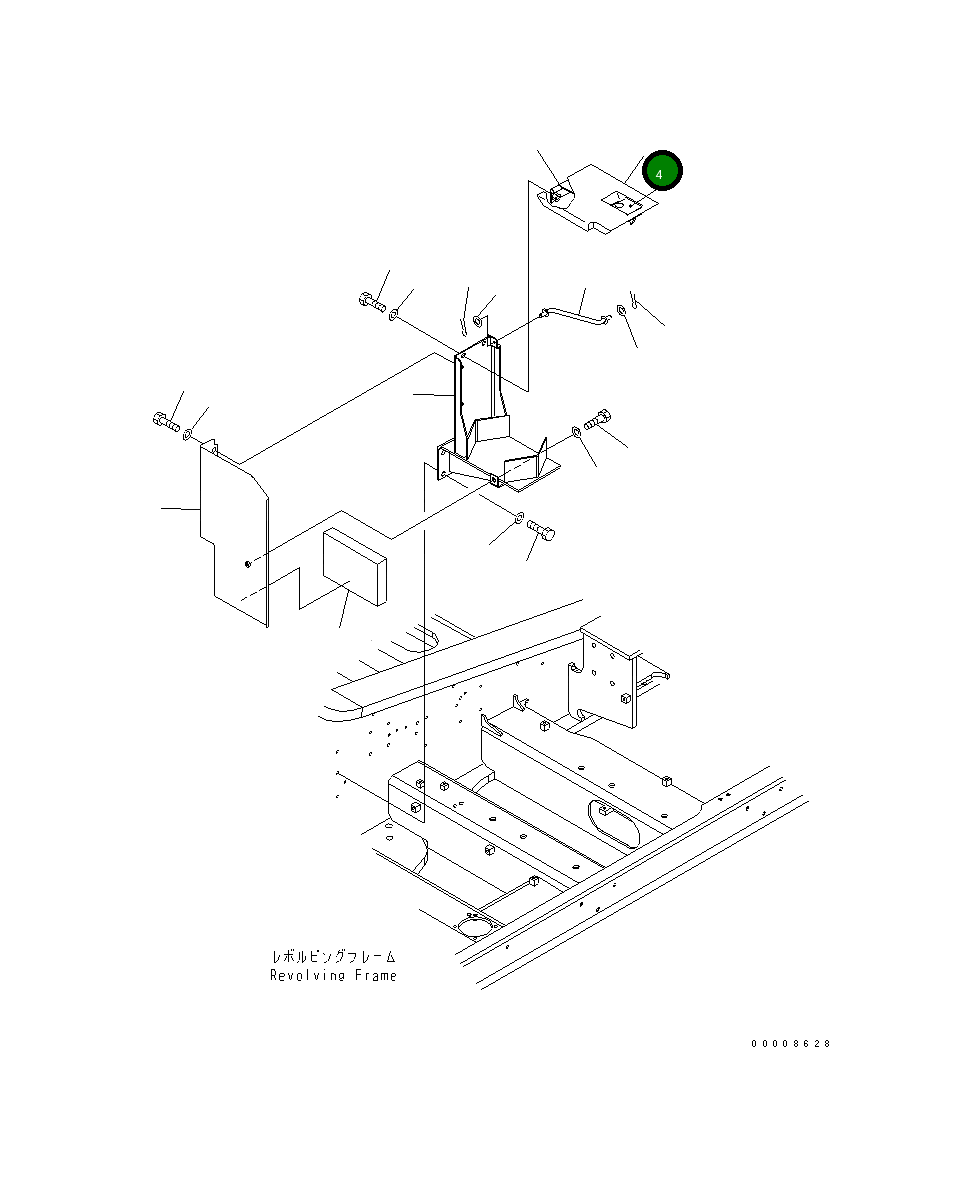 Крышка 21M-54-19380 Komatsu