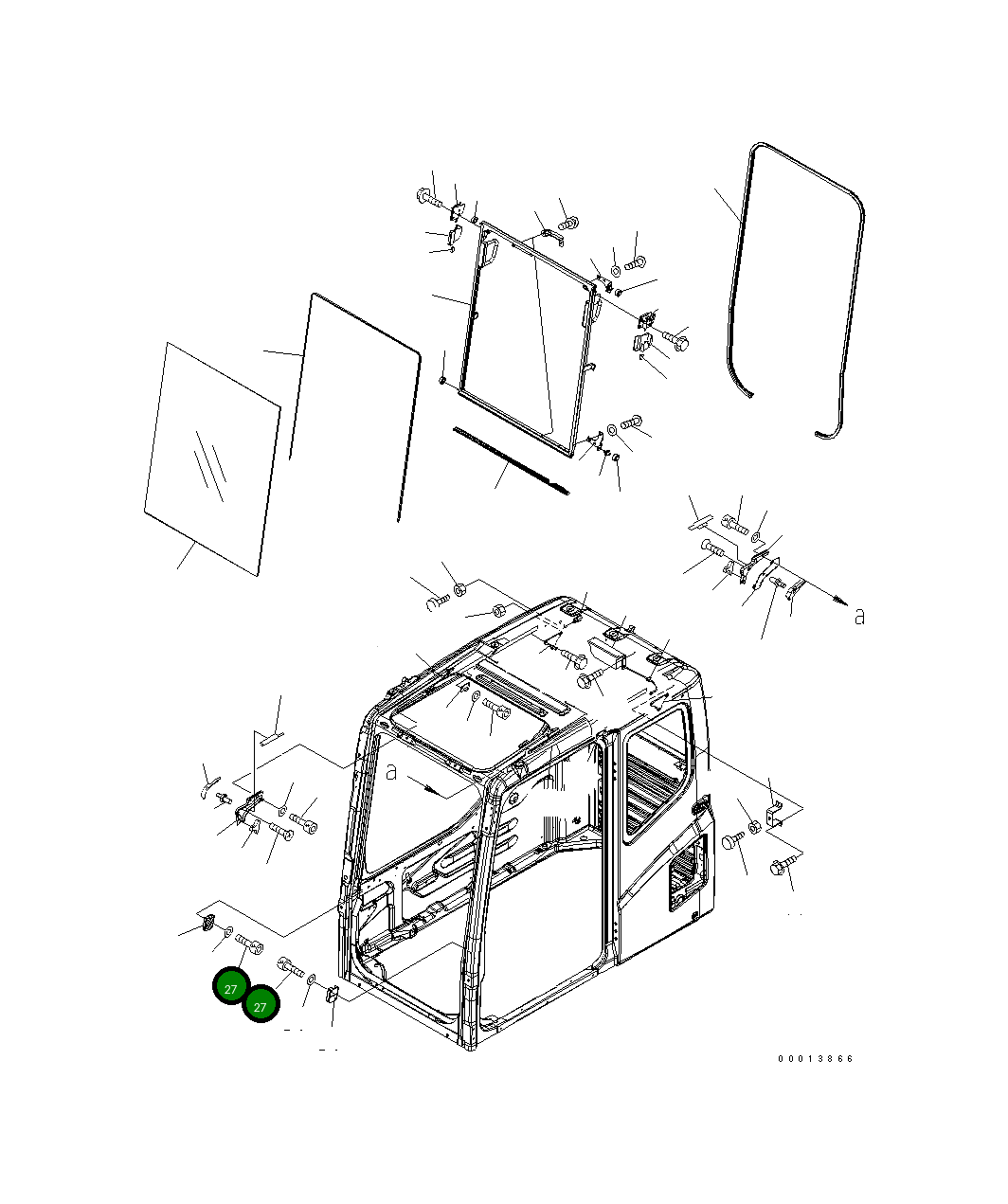 Болт 01252-80620  Komatsu