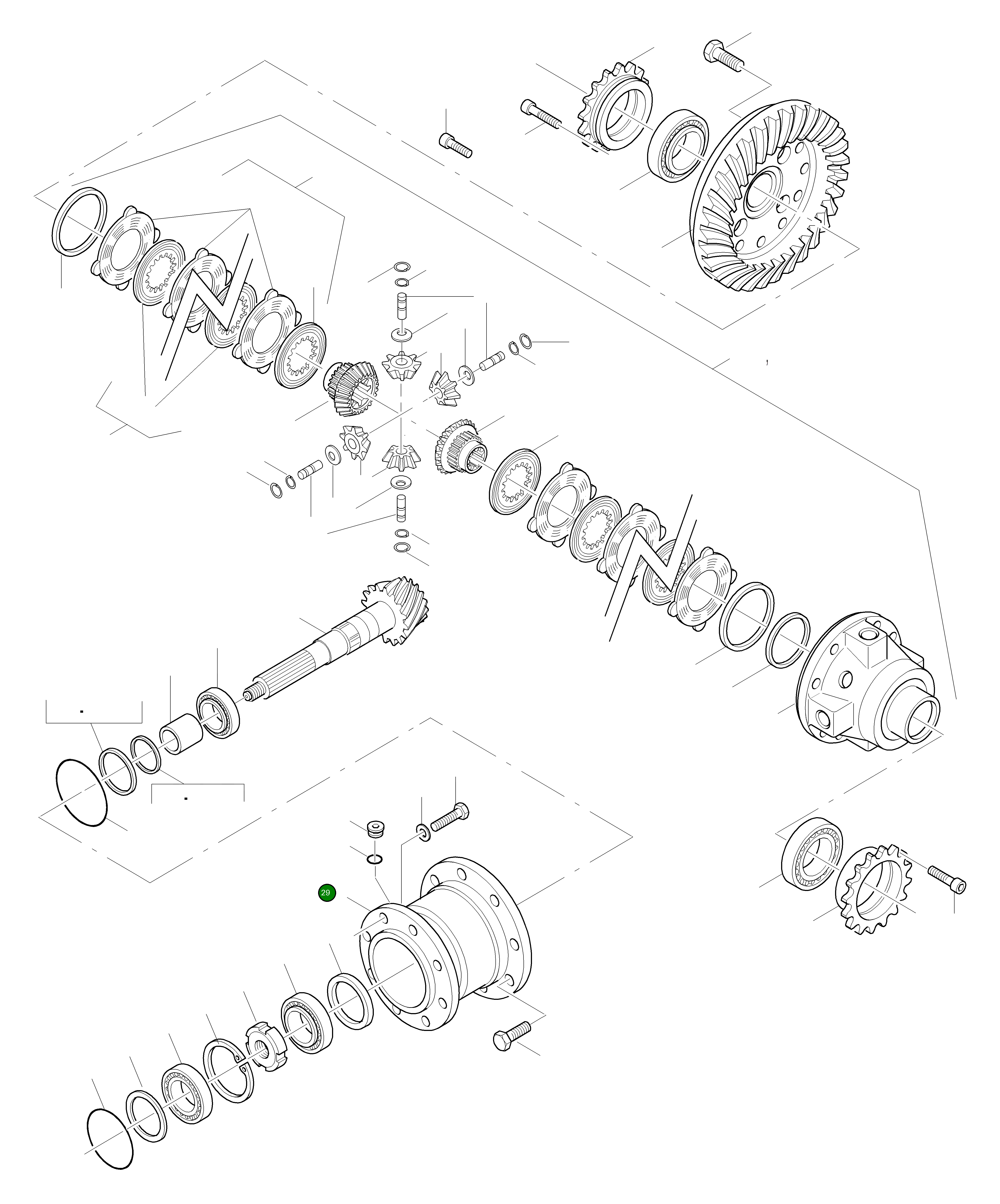 Крышка 42R-23-H0P80  Komatsu