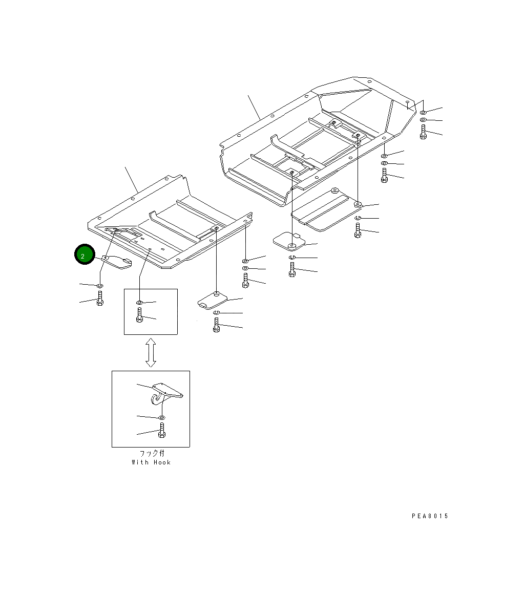 Крышка 13F-54-23240  Komatsu