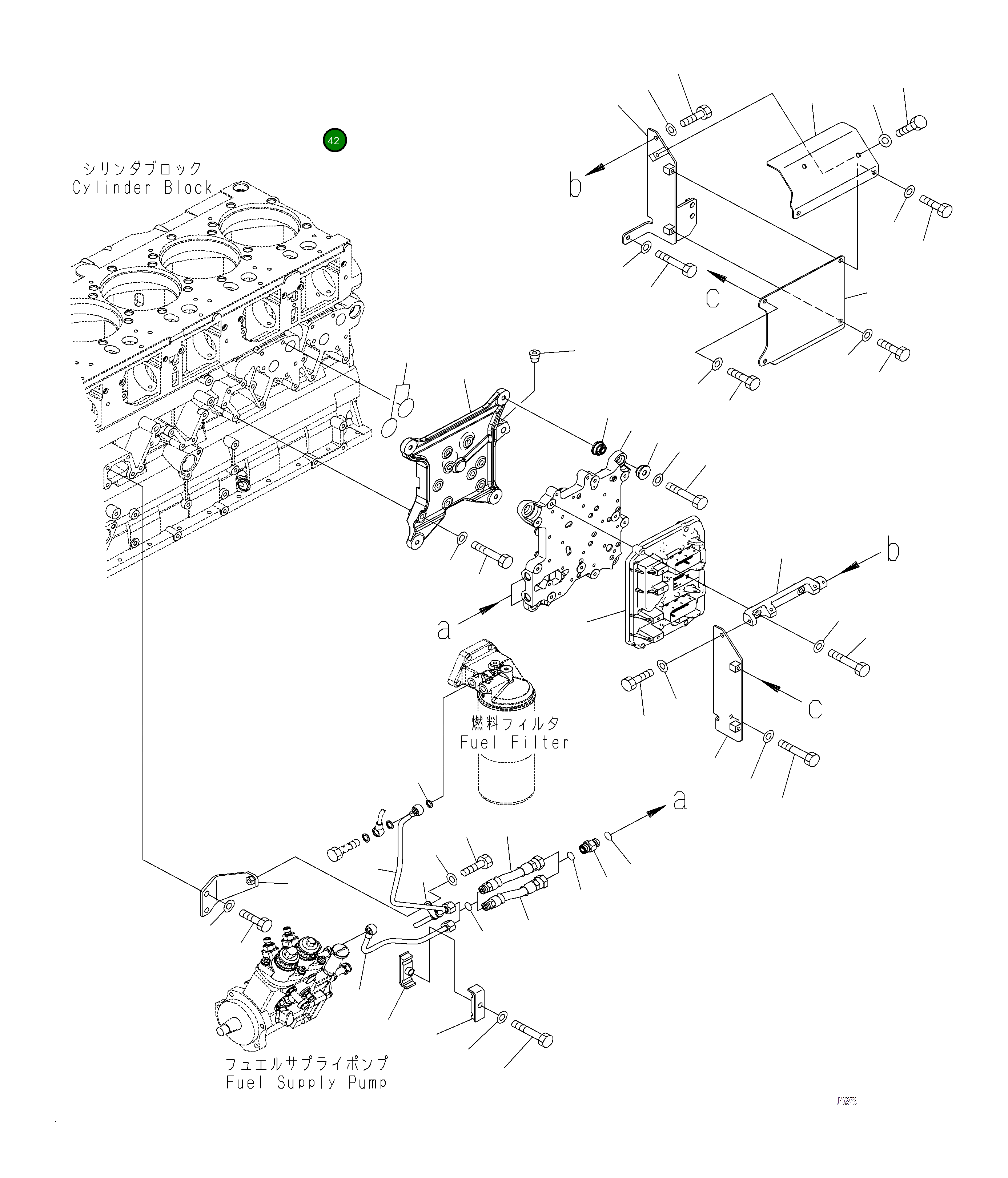Крышка 6263-81-7350  Komatsu