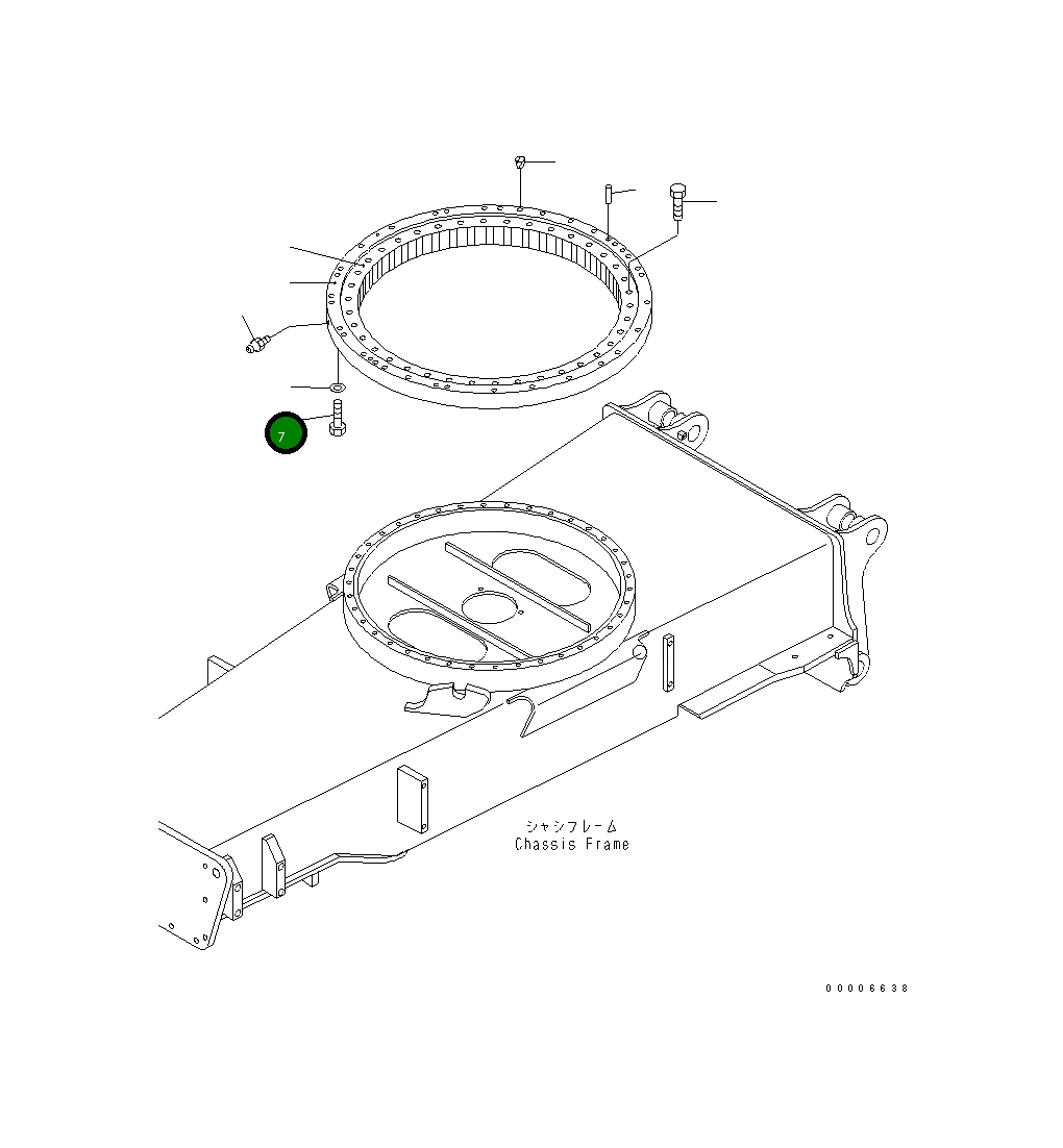 Болт 01010-B1690 Komatsu