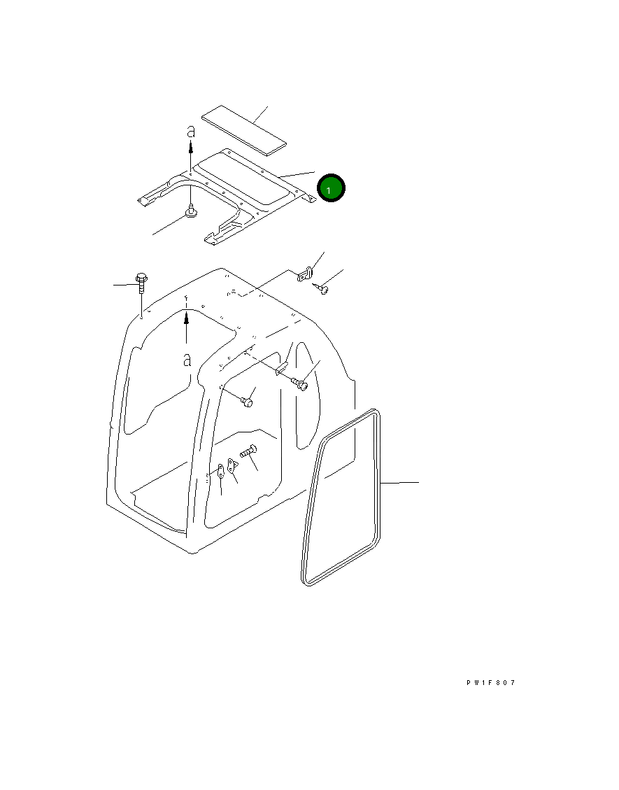 Крышка 21M-54-16270 Komatsu