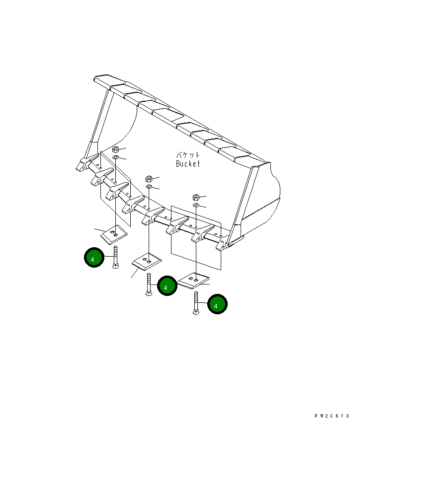 Болт 02091-12000 Komatsu