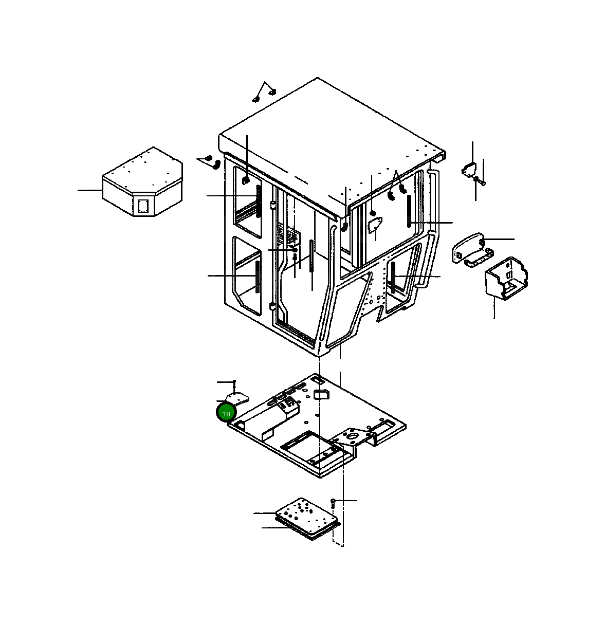 Крышка 1434 778 H1 Komatsu