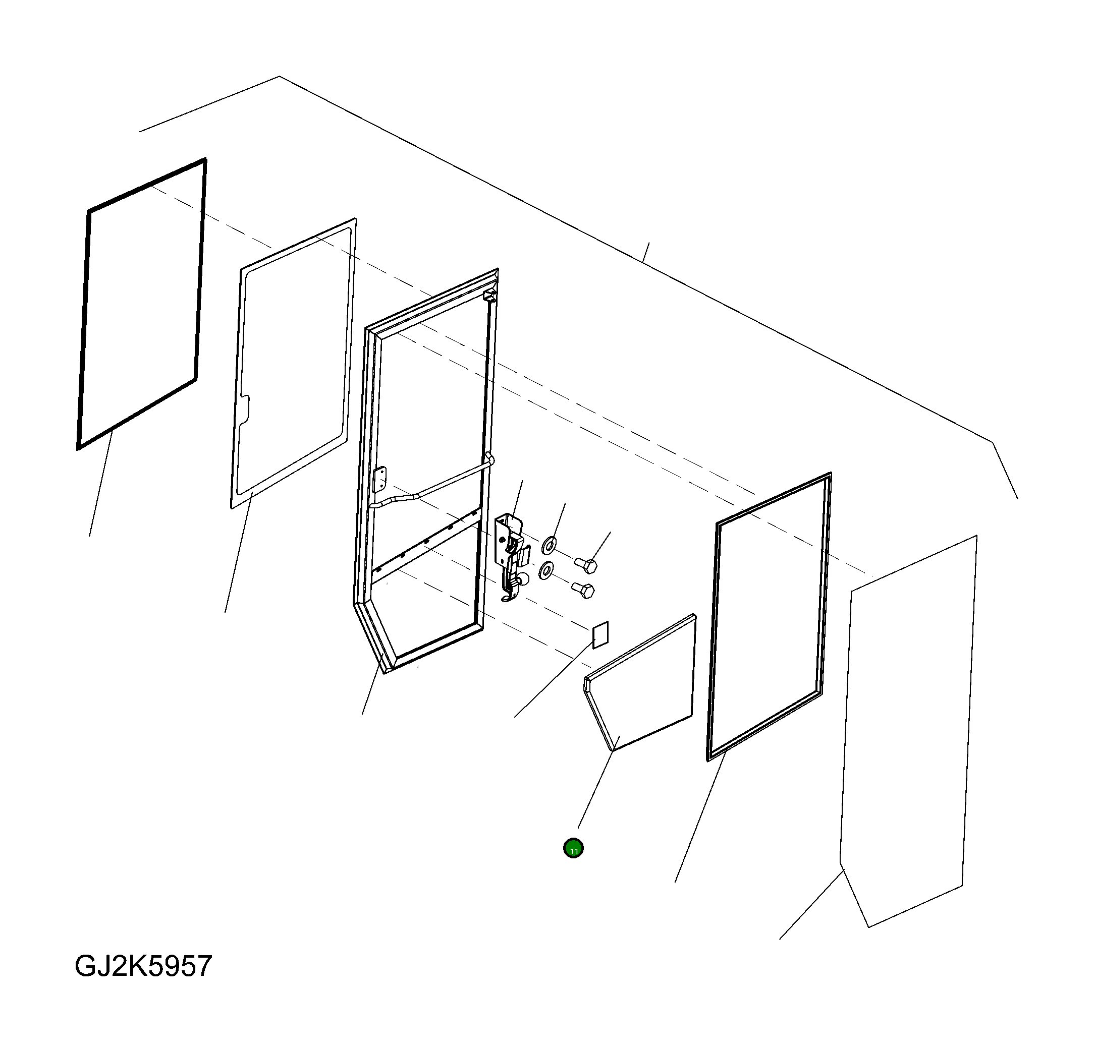 Крышка 423-56-H3C00 Komatsu