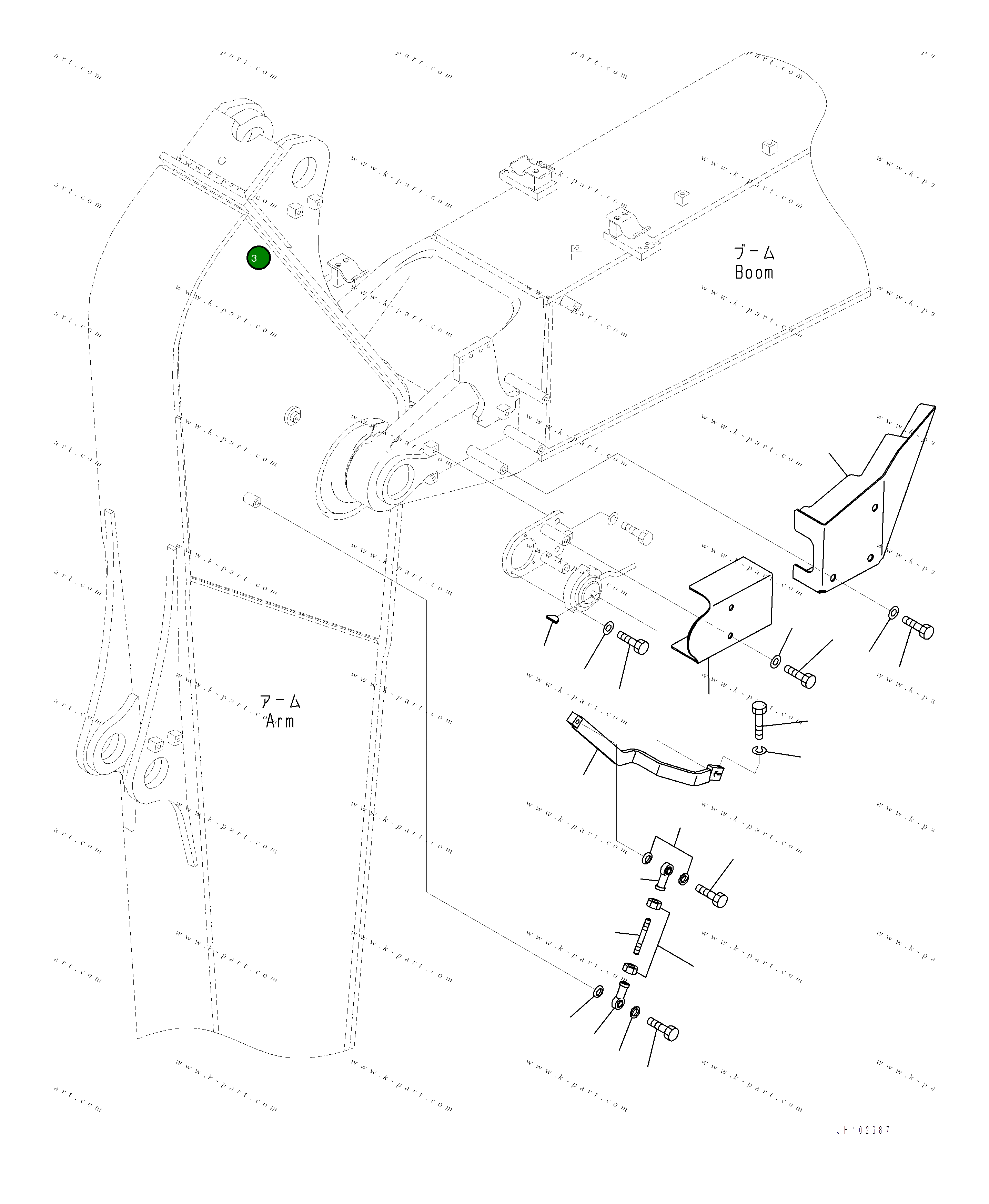 Крышка 2A6-70-21260 Komatsu