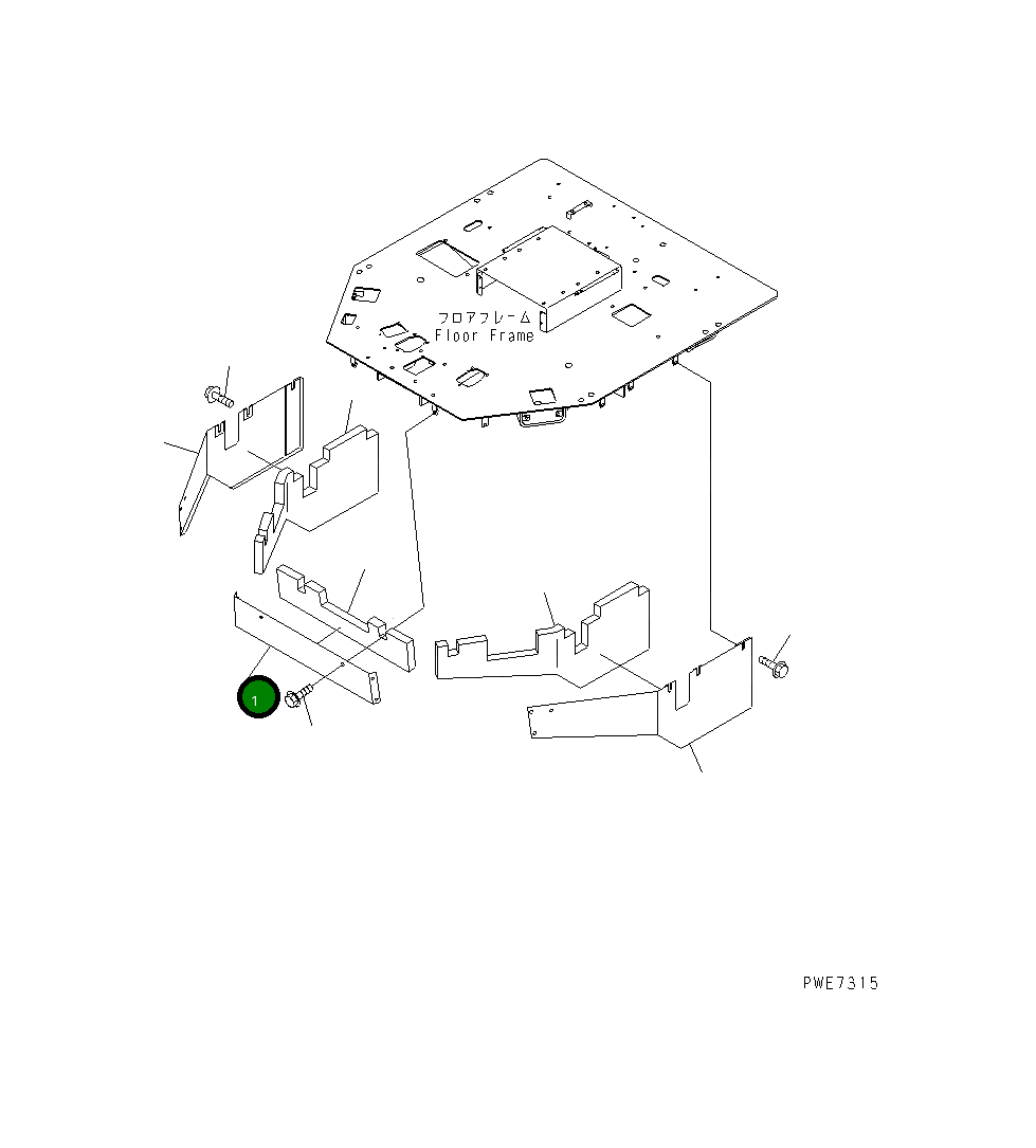Крышка 426-54-22220 Komatsu