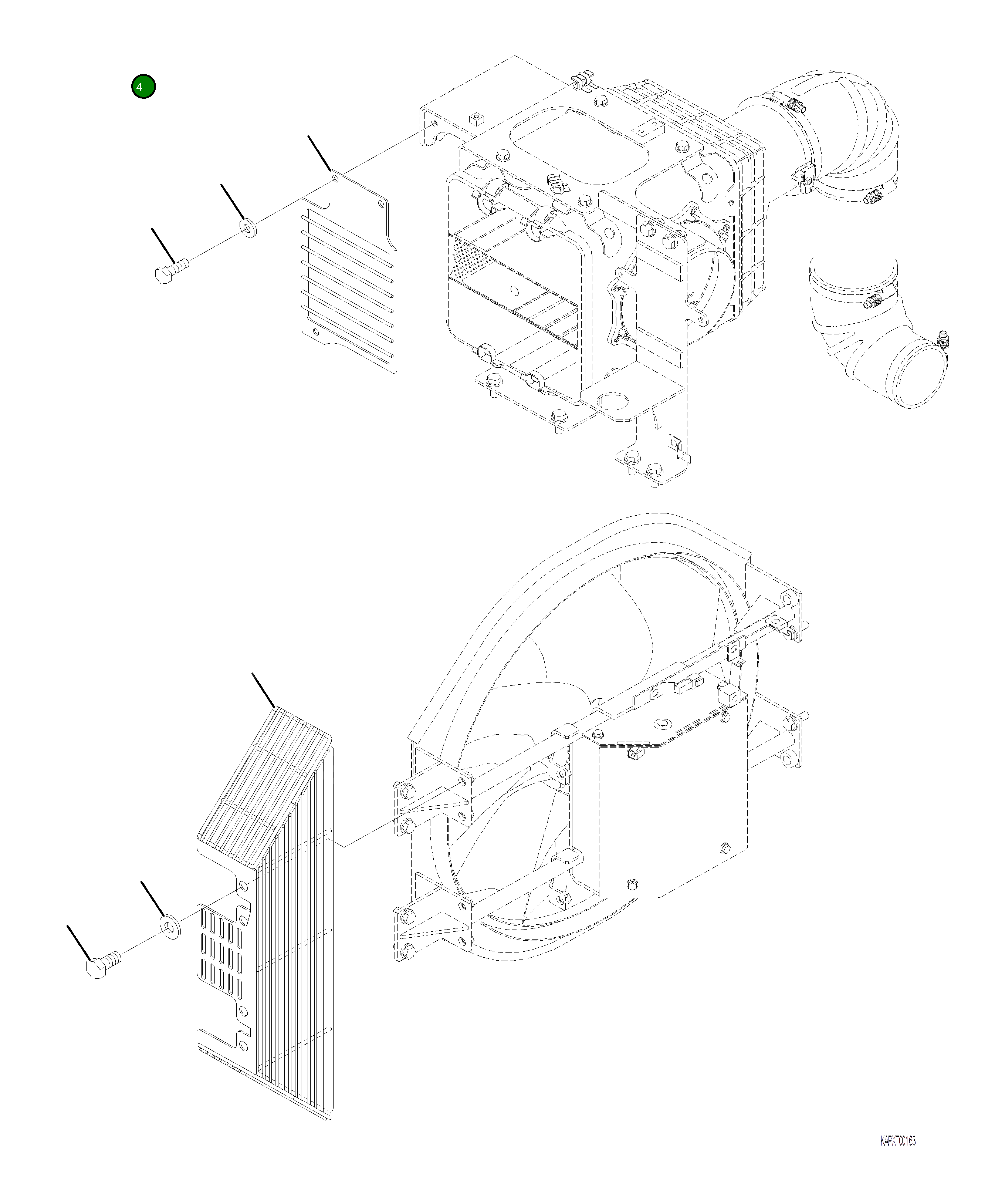 Крышка 4A1-02-21251 Komatsu