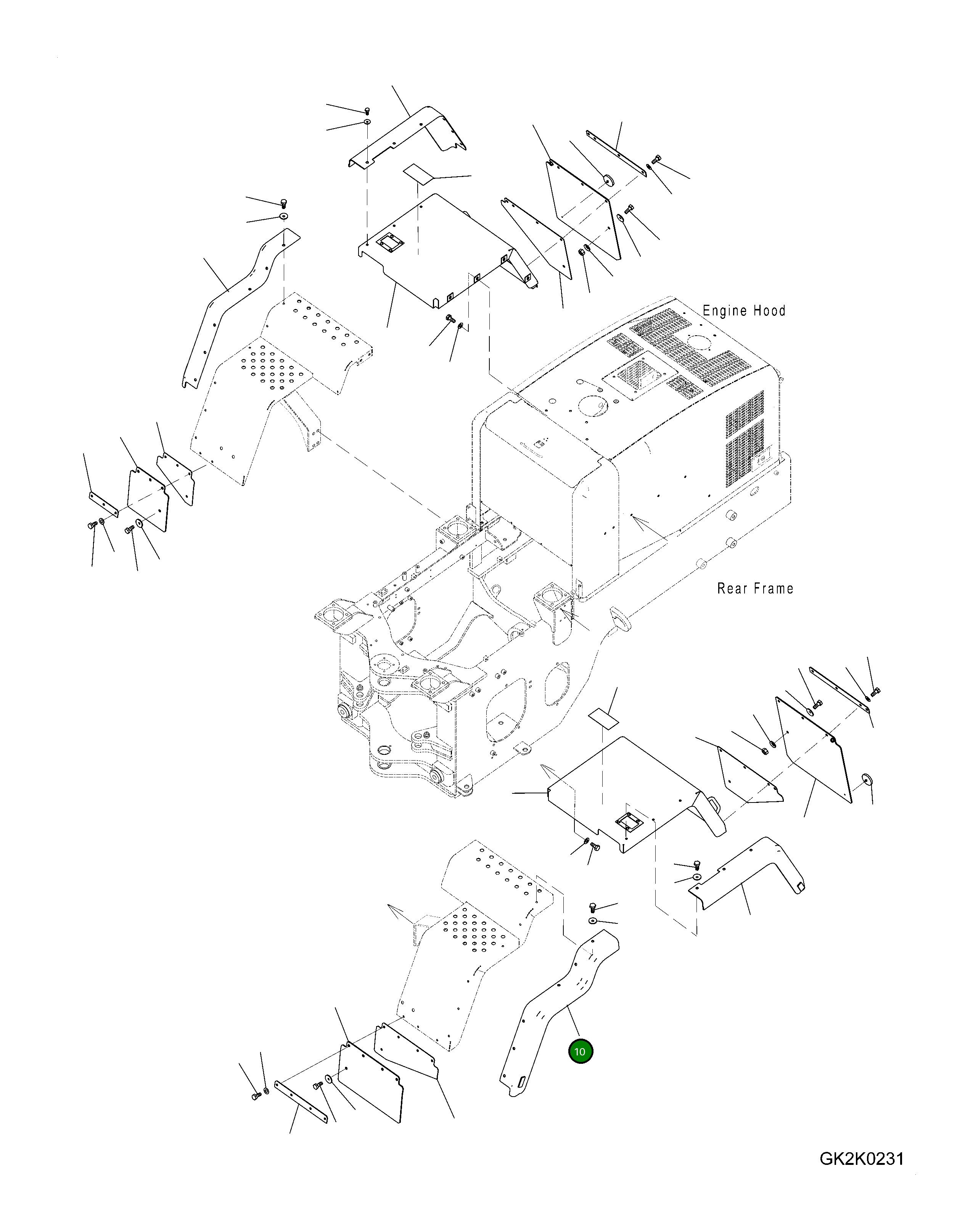 Крышка 418-54-44930 Komatsu
