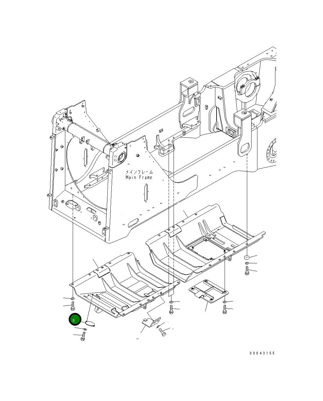 Крышка 205-30-71181  Komatsu