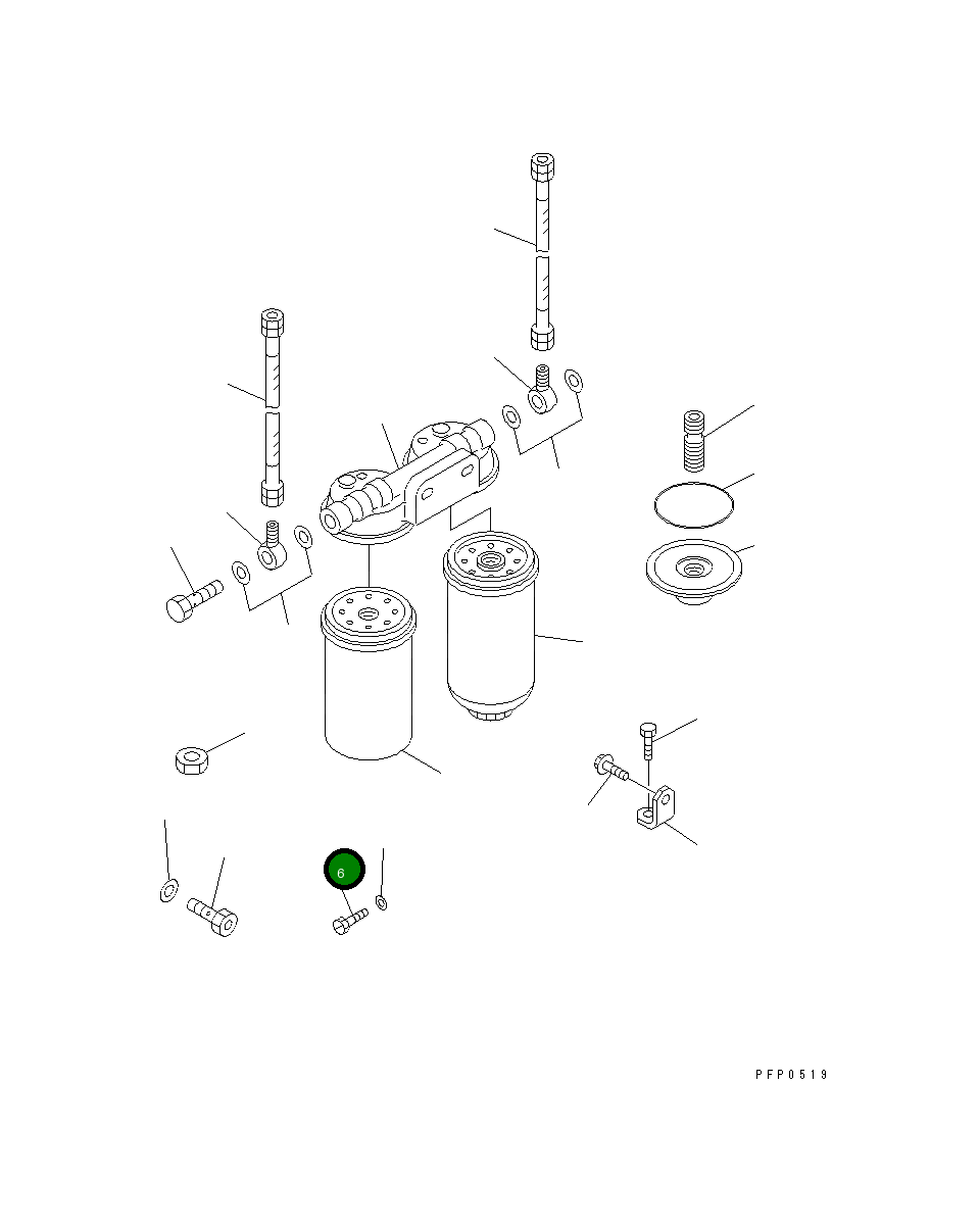 Болт 6733-71-6240 Komatsu