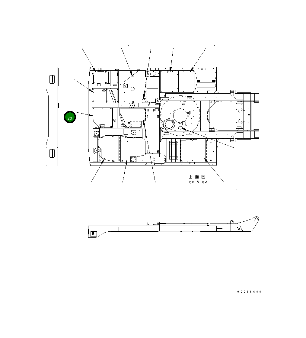 Крышка 14S-54-24561 Komatsu