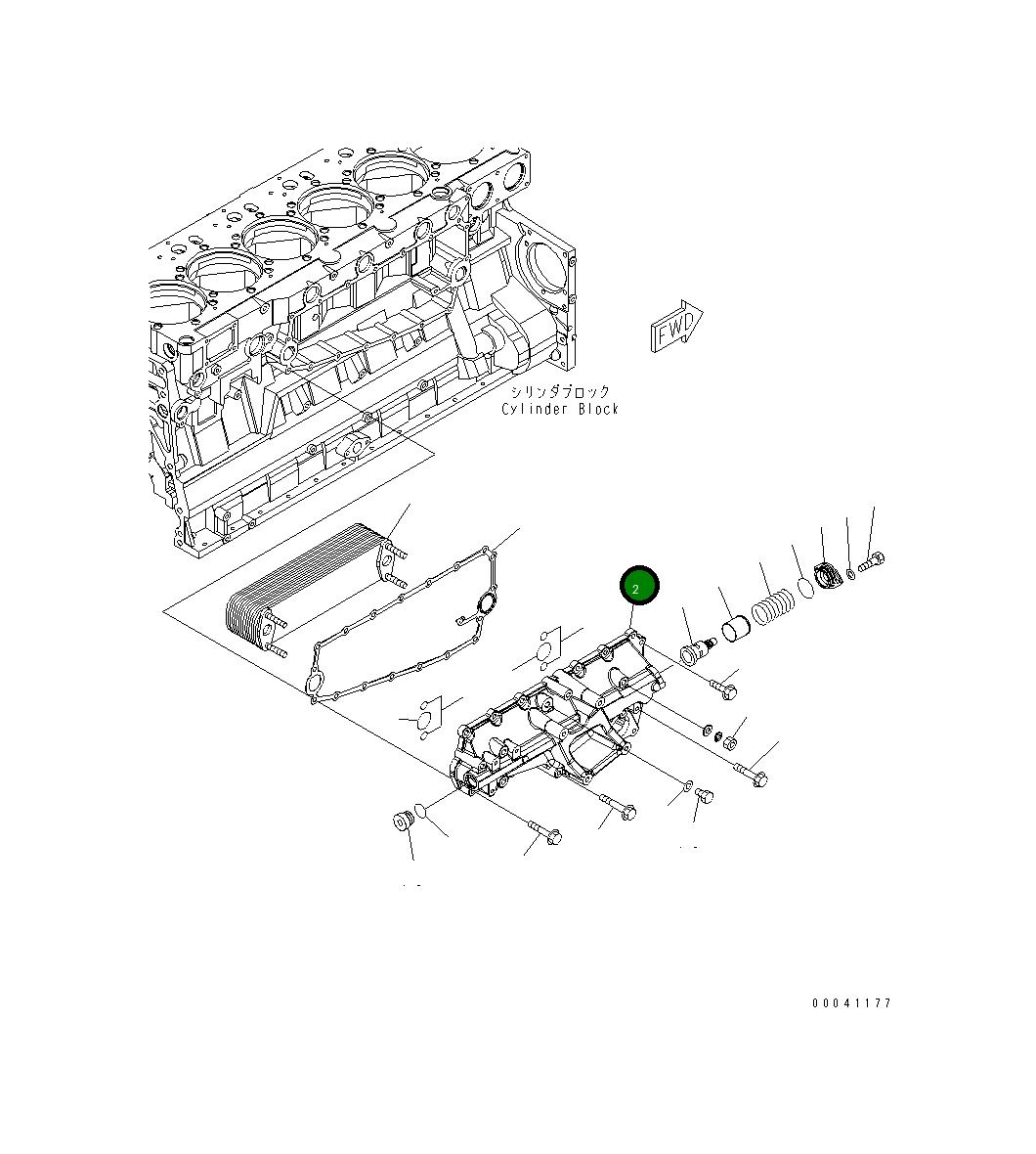 Крышка 6261-61-2120 Komatsu