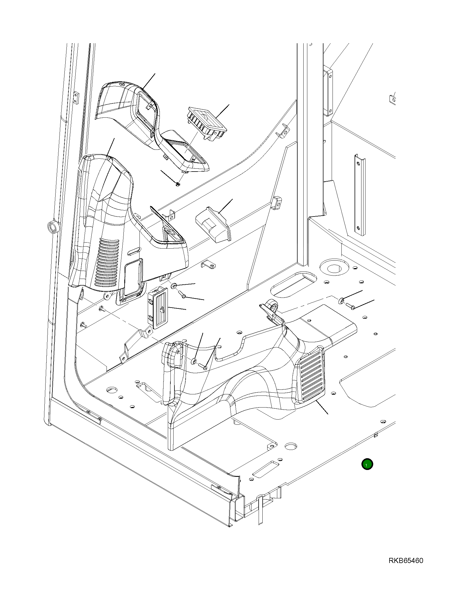 Крышка 21W-54-R1550  Komatsu