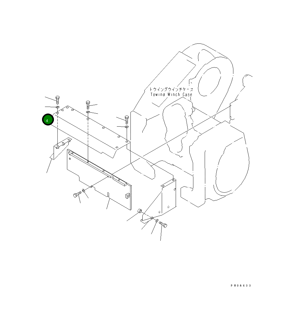 Крышка 134-960-6330 Komatsu